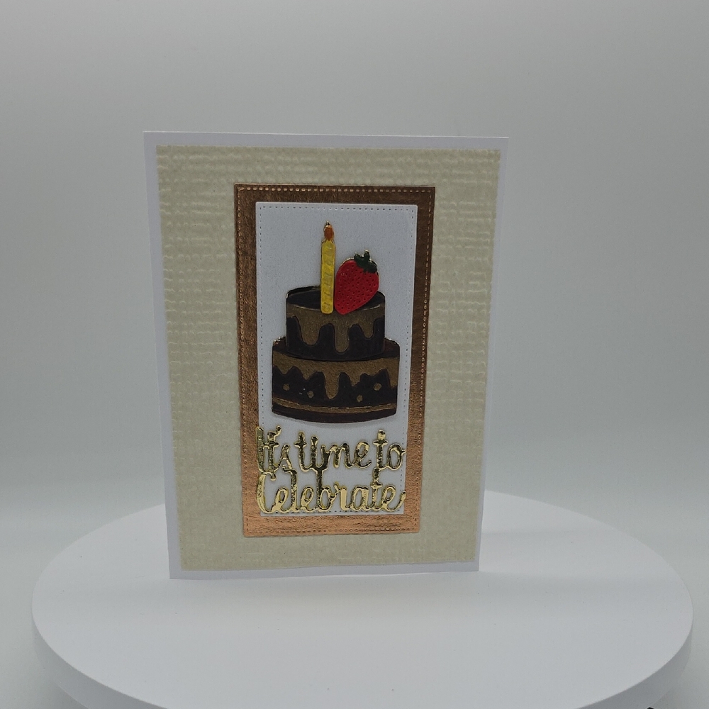 It’s Time to Celebrate – Cake Greeting Card